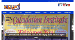 Desktop Screenshot of calculationjaipur.com