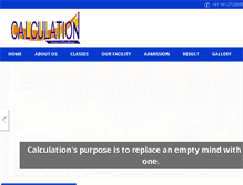 Tablet Screenshot of calculationjaipur.com